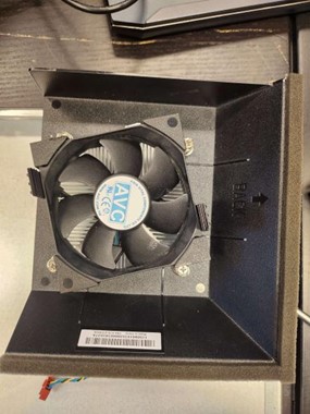 Et bilde av en CPU vifte